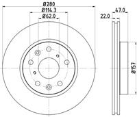 Hella Pagid GmbH Remschijf 8DD355113631