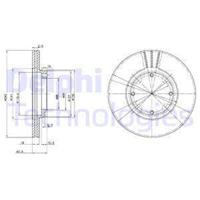 Remschijven DELPHI BG2394, 2 deel