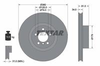 Textar Remschijf 92233905