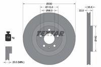 Remschijf TEXTAR 98200 2383 0 1, 1 deel