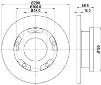 Hella Pagid GmbH Remschijf 54591 8DD355113811