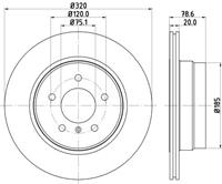 Hella Pagid GmbH Remschijf 8DD355128761