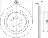 landrover Remschijf Gecoat 54755PRO 8DD355115291