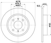 Hella Pagid GmbH Remschijf 54287 8DD355110661