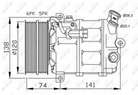 alfaromeo Compressor, airconditioning GENUINE