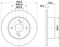 Hella Pagid GmbH Remschijf 54360 8DD355111711