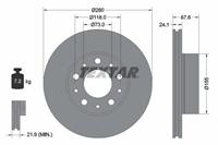 Remschijf PRO TEXTAR 92275103, 1 deel
