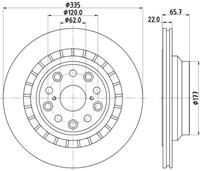 Hella Pagid GmbH Remschijf Gecoat 55245PRO 8DD355116941