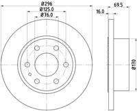 Hella Pagid GmbH Remschijf 54775 8DD355115521