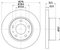 Hella Pagid GmbH Remschijf 54046 8DD355107401