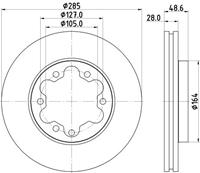 Hella Pagid GmbH Remschijf 55349 8DD355117421