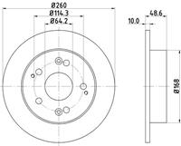 Hella Pagid GmbH Remschijf 54251 8DD355110311