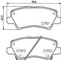 Hella Pagid GmbH Remblokkenset, schijfrem 8DB355037921