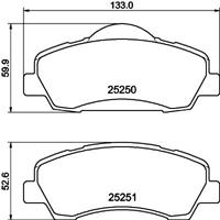 Hella Pagid GmbH Remblokkenset, schijfrem 8DB355040561