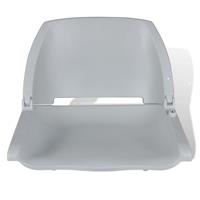 vidaXL Grijze opklapbare bootstoel zonder kussen 41 x 51 x 48 cm