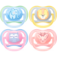 Philips Avent Ultra Air Fopspeen - 0/6 mnd - Dieren - 2 stuks