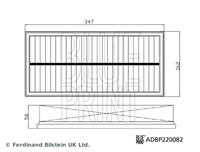 Blue Print luchtfilter ADBP220082