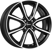 Dezent DEZENT TN DARK BLACK POLISHED ALLOYWHEEL 7X17