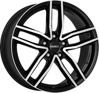 Dezent DEZENT TR DARK BLACK POLISHED ALLOYWHEEL 8X18