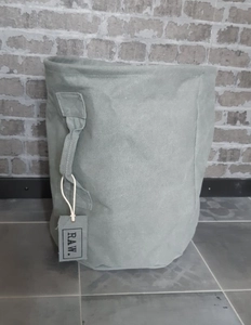 Geboortexpress.nl Canvas opberger met naam ''GRIJS RAW''