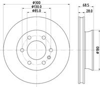 Hella Pagid GmbH Remschijf 8dd 8DD355131891