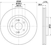 Hella Pagid GmbH Remschijven 8DD355128891