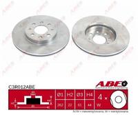 Remschijf ABE C3R012ABE, 1 deel