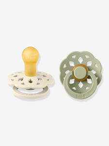 BiBs Boheme Fopspeen Ivory / Sage 0-6 Mnd 2 Stuks