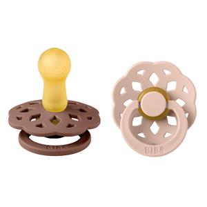 BiBs Boheme Fopspeen Woodchuck / Blush 0-6 Mnd 2 Stuks