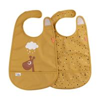 Done by Deer Lätzchen mit Klettverschluss, 2er Pack