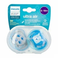 Philips Avent Fopspeen Ultra Air Blauw Grijs 2 stuks