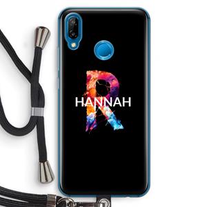 CaseCompany Abstract Spectrum: Huawei P20 Lite Transparant Hoesje met koord