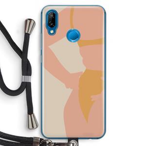 CaseCompany Bikini body: Huawei P20 Lite Transparant Hoesje met koord