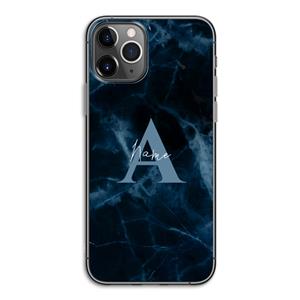 CaseCompany Midnight Marble: iPhone 11 Pro Transparant Hoesje
