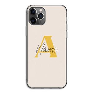 CaseCompany Amber Script: iPhone 11 Pro Transparant Hoesje