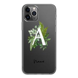 CaseCompany Green Brush: iPhone 11 Pro Transparant Hoesje