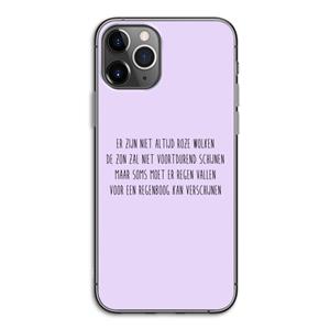 CaseCompany Regenboog: iPhone 11 Pro Transparant Hoesje