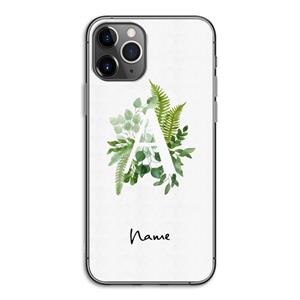 CaseCompany Green Brush: iPhone 11 Pro Transparant Hoesje