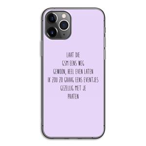 CaseCompany GSM: iPhone 11 Pro Transparant Hoesje