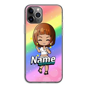 CaseCompany Chibi Maker vrouw: iPhone 11 Pro Transparant Hoesje