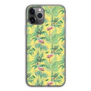 CaseCompany Flamingo party: iPhone 11 Pro Transparant Hoesje