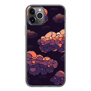 CaseCompany Patroon Wolken: iPhone 11 Pro Transparant Hoesje