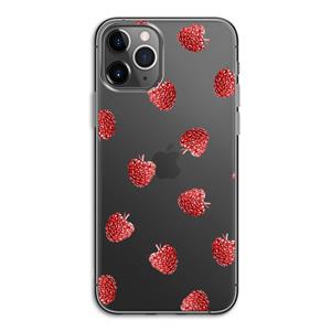 CaseCompany Framboosjes: iPhone 11 Pro Transparant Hoesje