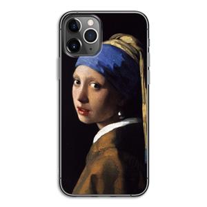 CaseCompany The Pearl Earring: iPhone 11 Pro Transparant Hoesje