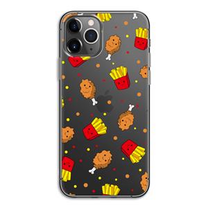 CaseCompany Chicken 'n Fries: iPhone 11 Pro Transparant Hoesje