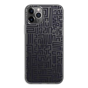 CaseCompany Moroccan Print: iPhone 11 Pro Transparant Hoesje