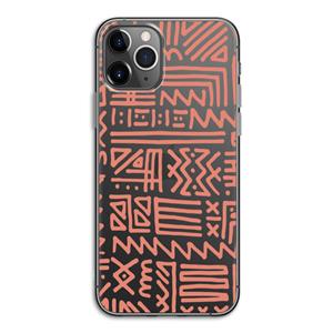 CaseCompany Marrakech Pink: iPhone 11 Pro Transparant Hoesje