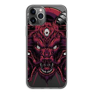 CaseCompany Hell Hound and Serpents: iPhone 11 Pro Transparant Hoesje