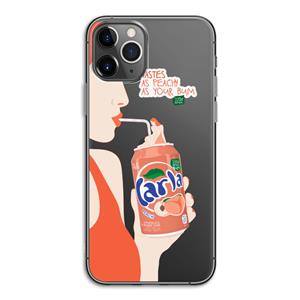 CaseCompany Peach please!: iPhone 11 Pro Transparant Hoesje