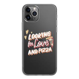 CaseCompany Pizza is the answer: iPhone 11 Pro Transparant Hoesje